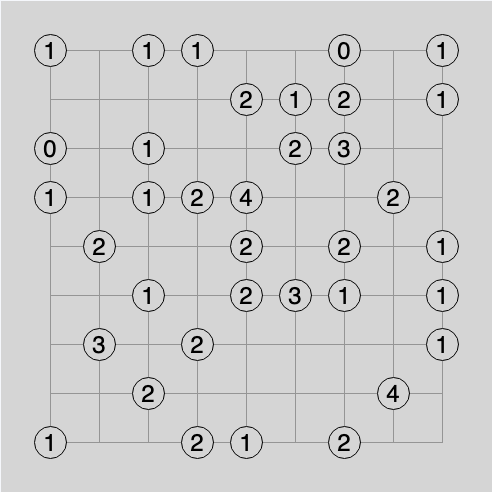 Gokigen Slant — actual puzzle board on SonoTap