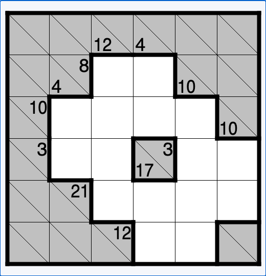 Kakuro — actual puzzle board on SonoTap