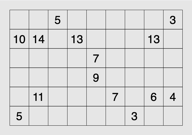 Kuromasu — actual puzzle board on SonoTap