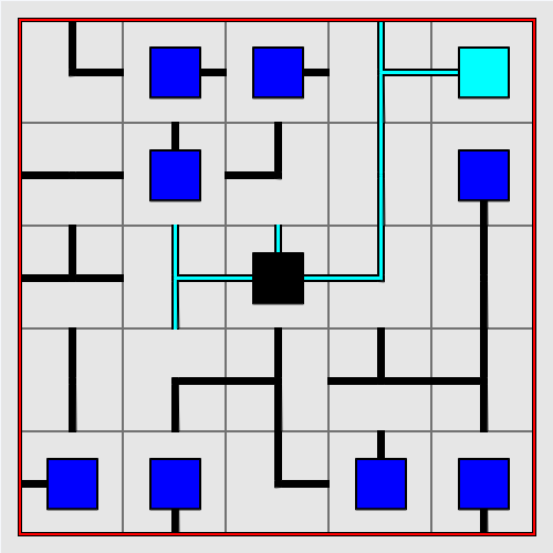 Netwalk — actual puzzle board on SonoTap